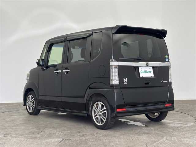 ホンダ Ｎ ＢＯＸ カスタム G Lパッケージ 大分県 2015(平27)年 4.6万km スマートブラック 社外ナビ/（フルセグ/CD/DVD/Bluetooth）/片側パワースライドドア/バックカメラ/ETC/オートリトラミラー/オートライト/ステアリングスイッチ/プッシュスタート・スマートキー/純正アルミホイール/純正フロアマット