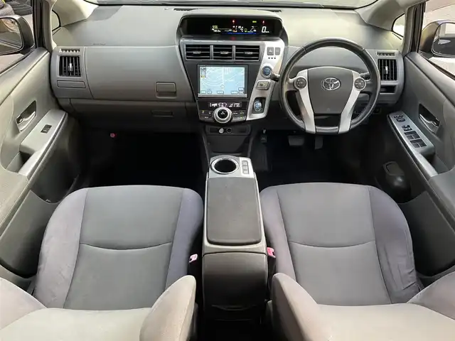トヨタ プリウス α S ツーリングセレクション 滋賀県 2013(平25)年 7.4万km ブラック 純正8インチナビ/(CD/DVD/Bluetooth/フルセグTV)/バックカメラ/モデリスタエアロパーツ/モデリスタマフラー/モデリスタローダウンスプリング/純正LEDヘッドライト/純正17インチアルミホイール/盗難防止装置/ETC/スマートキー/スペアキー1本