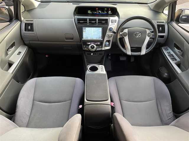 トヨタ プリウス α S ツーリングセレクション 滋賀県 2013(平25)年 7.4万km ブラック 純正8インチナビ/(CD/DVD/Bluetooth/フルセグTV)/バックカメラ/モデリスタエアロパーツ/モデリスタマフラー/モデリスタローダウンスプリング/純正LEDヘッドライト/純正17インチアルミホイール/盗難防止装置/ETC/スマートキー/スペアキー1本