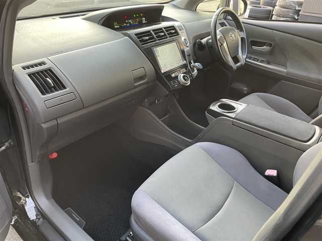 トヨタ プリウス α S ツーリングセレクション 滋賀県 2013(平25)年 7.4万km ブラック 純正8インチナビ/(CD/DVD/Bluetooth/フルセグTV)/バックカメラ/モデリスタエアロパーツ/モデリスタマフラー/モデリスタローダウンスプリング/純正LEDヘッドライト/純正17インチアルミホイール/盗難防止装置/ETC/スマートキー/スペアキー1本