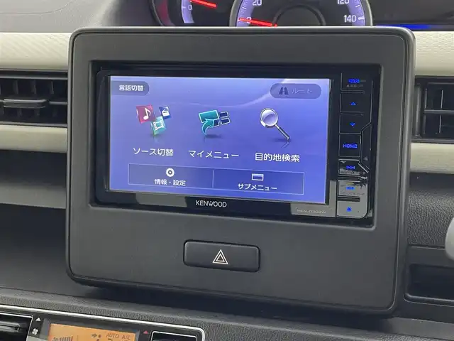 スズキ ワゴンＲ HYBRID FX 福島県 2017(平29)年 3.6万km ブルーイッシュブラックパール3 セーフティサポート/・衝突被害軽減ブレーキ/・車線逸脱警報装置/・誤発進抑制装置/・先行車発進お知らせ/純正7インチナビ/・型番：MDV-D304W/・ワンセグTV/SD/USB/AUX/CD/FM/AM/プッシュスタート/・スマートキー/・スペアキー1本/・ライトレベライザー/ベンチシート/・D席シートヒーター/ハロゲンヘッドライト/・オートライト/・オートハイビーム/アイドリングストップ/純正フロアマット/ヘッドアップディスプレイ/社外14インチアルミ