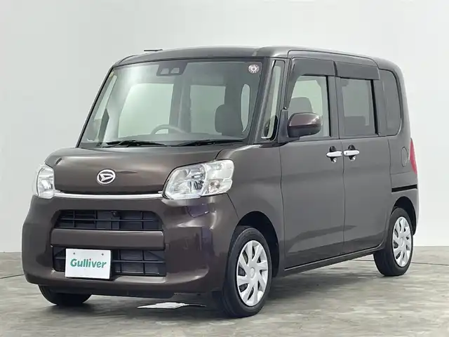 ダイハツ タント X リミテッド SAⅢ 群馬県 2018(平30)年 4.1万km プラムブラウンクリスタルマイカ 禁煙車　社外７型ナビ　BT　フルセグ　全方位カメラ　両側パワスラ　衝突軽減　シートヒーター　オートマチックハイビーム　横滑り防止装置　アイドリングストップ　Pスタート　スマートキー　オートライト