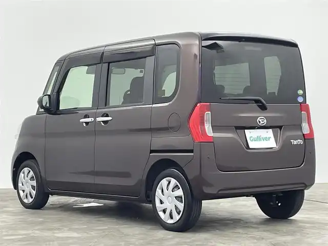 ダイハツ タント X リミテッド SAⅢ 群馬県 2018(平30)年 4.1万km プラムブラウンクリスタルマイカ 禁煙車　社外７型ナビ　BT　フルセグ　全方位カメラ　両側パワスラ　衝突軽減　シートヒーター　オートマチックハイビーム　横滑り防止装置　アイドリングストップ　Pスタート　スマートキー　オートライト