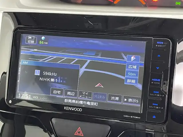 ダイハツ タント X リミテッド SAⅢ 群馬県 2018(平30)年 4.1万km プラムブラウンクリスタルマイカ 禁煙車　社外７型ナビ　BT　フルセグ　全方位カメラ　両側パワスラ　衝突軽減　シートヒーター　オートマチックハイビーム　横滑り防止装置　アイドリングストップ　Pスタート　スマートキー　オートライト