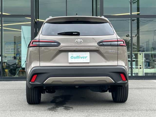 トヨタ カローラ クロス ハイブリッド Z 愛媛県 2025(令7)年 0.1千km 茶 純正10.5型ディスプレイオーディオ/全周囲カメラ/半革温冷電動シート/トヨタセーフティセンス/シグナルロードプロジェクション/レーダークルーズコントロール/ブラインドスポットモニター/アドバンストパーク/ワイヤレス充電/電動リアゲート/ステアリングヒーター/ステアリングリモコン/電格ミラー/ヒートミラー/ルーフレール/ETC2.0/電動パーキングブレーキ/TypeC入力端子/現状サマー(純正AW)(225/50R18)/MICHELIN PRIMACY4