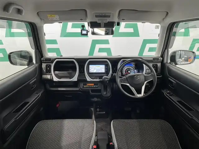 スズキ ハスラー HYBRID G 鹿児島県 2022(令4)年 6.2万km クールカーキPM 社外ナビ（フルセグTV・BTCD・DVD・AM・FM）/スズキセーフティーサポート/デュアルカメラブレーキサポート/車線逸脱警報/標識認識機能/後退時ブレーキサポート/前後誤発信抑制機能/ふらつき警報機能/先行者発信お知らせ/前方ドライブレコーダー/シートヒーター/ビルトインETC/社外フロアマット/ヘッドライトレベライザー/禁煙車