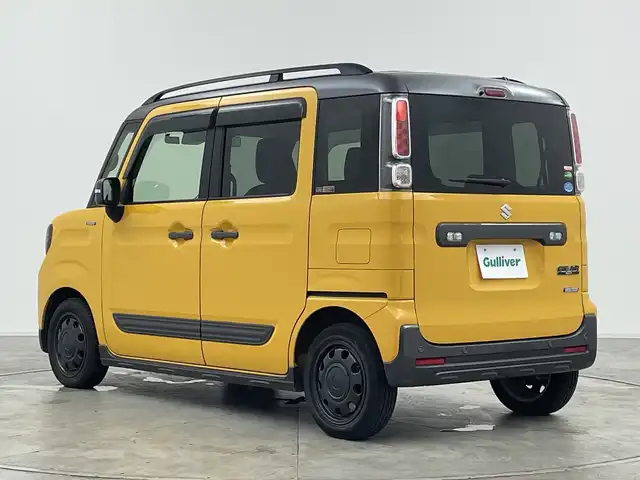 スズキ スペーシア ギア HYBRID XZターボ 群馬県 2019(平31)年 7.6万km アクティブイエロー/ガンメタリック2トーン ナビ　両側電動スライドドア　パドルシフト  衝突被害軽減ブレーキ　クルーズコントロール　ETC ドラレコ　LEDヘッドライト　オートライト　スマートキー　ルーフレール　リヤサーキュレーター