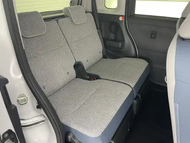 ダイハツ ムーヴ キャンバス ストライプス G 愛知県 2024(令6)年 0.8万km シャイニングホワイトパール/サンドベージュメタリック 社外ナビ　スマアシIII　シートヒーター　全方位カメラ　禁煙車　フルセグＴＶ　ＤＶＤ　Ｂｌｕｅｔｏｏｔｈ　ＵＳＢ　ドリンクホルダーヒーター　両側パワスラ　オートハイビーム　車線逸脱　衝突軽減　ＬＥＤライト　フォグランプ　社外マット カーテンエアバッグ