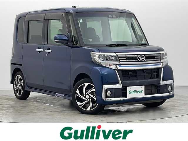 ダイハツ タント カスタムRSトップED VS SAⅢ 宮城県 2019(令1)年 0.8万km レーザーブルークリスタルシャイン 純正ナビ/全周囲カメラ/両側パワースライドドア/衝突軽減ブレーキ/レーンキープアシスト/ハイビームアシスト/LEDヘッドランプ/シートヒーター/フルセグTV/Bluetoothオーディオ/ハーフレザーシート/ETC/ドライブレコーダー/禁煙車