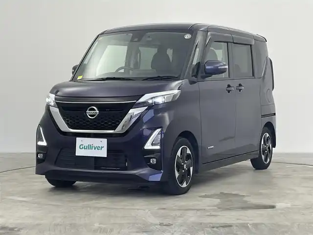 日産 ルークス HWS X プロパイロットED 群馬県 2020(令2)年 7万km アメジストパープル 純正９型ナビ /全方位モニター/両側パワースライドドア /ハンズフリースライドドア/ドライブレコーダー/ETC/プロパイロット/衝突被害軽減システム/横滑り防止装置/盗難防止装置/ABS/プッシュスタート/スマートキー/LEDオートヘッドライト/SRSエアバッグ（運転席/助手席/サイド/カーテン）/純正１４インチアルミホイール/禁煙車