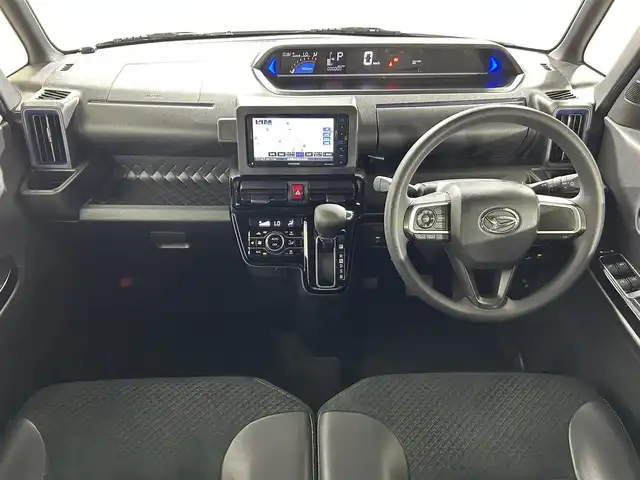ダイハツ タント カスタム X 佐賀県 2022(令4)年 5万km シャイニングホワイトパール 社外7インチナビ/フルセグTV/Bluetooth/CD/DVD/バックカメラ/ETC/前方ドライブレコーダー/両側パワースライドドア/ウェルカムドアオープン/運転席・助手席シートヒーター/運転席ロングスライドシート/衝突被害軽減ブレーキ/コーナーセンサー/純正14インチアルミホイール