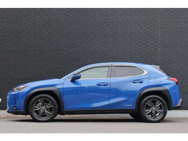 レクサス ＵＸ 250h バージョンC 大分県 2019(令1)年 7.7万km セレスティアルブルーガラスフレーク ACC/LKA/純正ナビ/地デジ/Bluetooth/白青革/シートヒーター/パワーシート/ステアヒーター/LEDヘッドライト/オートハイビーム/純正17インチAW/前後ドライブレコーダー（TZ-D205W）/ETC
