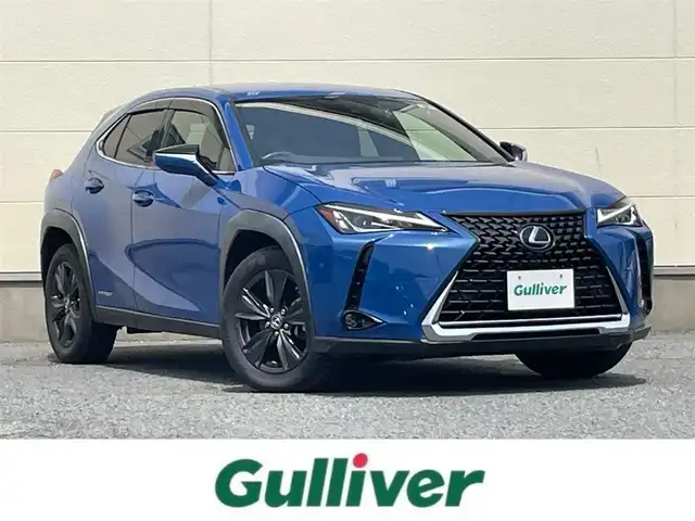 レクサス ＵＸ 250h バージョンC 茨城県 2019(令1)年 7.7万km セレスティアルブルーガラスフレーク ACC/LKA/純正ナビ/地デジ/Bluetooth/白青革/シートヒーター/パワーシート/ステアヒーター/LEDヘッドライト/オートハイビーム/純正17インチAW/前後ドライブレコーダー（TZ-D205W）/ETC