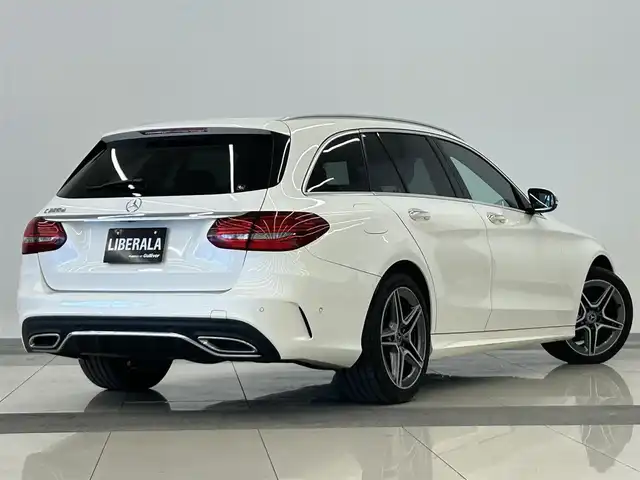 メルセデス・ベンツ Ｃ２２０ｄ ステーションワゴン アバンギャルドAMGライン 岡山県 2018(平30)年 4.2万km ダイヤモンドホワイト メルセデス純正ナビ/フルセグテレビ/リアカメラ/アイドリングストップ/レーダークルーズコントロール/プッシュスタート/パワーテールゲート/ETC/マルチビームLEDヘッドライト/エアサス/インテリジェントライトシステム/ロケイターライティング/ESP/道路標識アシスト/アクティブレーンチェンジA/アテンションA/ブラインドスポットA/フルセグTV/USB/SD/PDC（F/R）