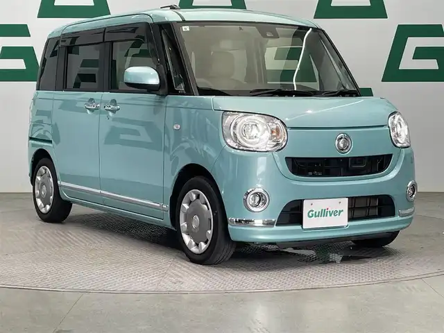 ダイハツ ムーヴ キャンバス G メイクアッフ SA Ⅱ 鹿児島県 2017(平29)年 5.5万km ファインミントメタリック 純正ナビ　/・フルセグＴＶ　/・Ｂｌｕｅｔｏｏｔｈ　/・ＡＭ／ＦＭ　/全方位カメラ　/両側パワスラ　/ＬＥＤヘッドライト　/スマートアシストII　/電格ミラー　/スマートキー　/プッシュスタート　/ベンチシート　/ＬＥＤヘッドライト/置ラクボックス/ドアバイザー/純正フロアマット