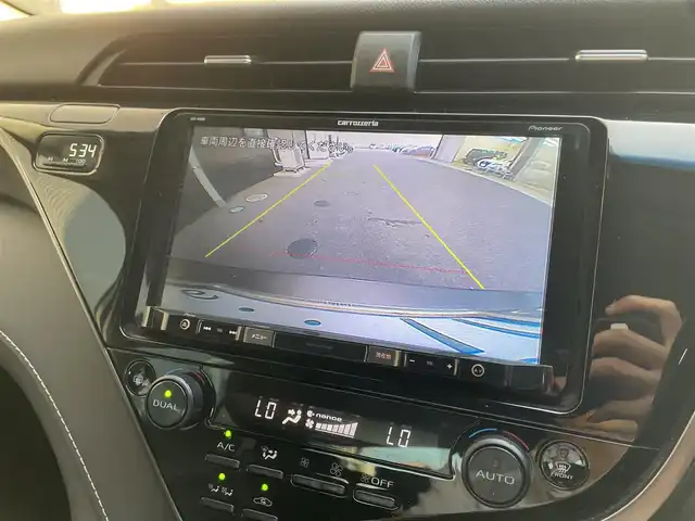トヨタ カムリ WS 滋賀県 2019(平31)年 6.3万km グラファイトM 社外9インチナビ/フルセグTV/バックカメラ/ハーフレザーシート/LEDヘッドライト/前後コーナーセンサー/ドラレコ/追従クルーズコントロール/運転席パワーシート/CD/DVD/フルセグTV/Bluetooth/衝突被害軽減システム/純正１７インチAW/ビルトインETC/パワートランクリッド/オートハイビーム/オートホールド