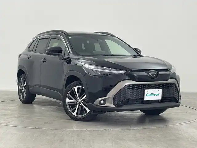 トヨタ カローラ クロス ハイブリッド Z 群馬県 2025(令7)年 0.2万km アティチュードブラックマイカ ガラスルーフ　純正１０．５型ナビ　フルセグＴＶ　全周囲カメラ　前席シートヒーター　電動リアゲート　衝突被害軽減ブレーキ　パーキングアシスト　ＢＳＭ　前後ドラレコ　ＥＴＣ２．０　スマートキー　禁煙車