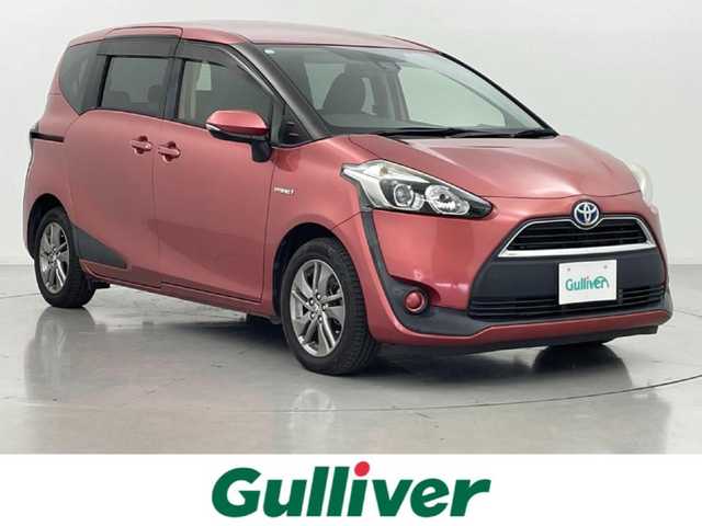 トヨタ シエンタ ハイブリッド G 熊本県 2016(平28)年 5.3万km レッドマイカM 純正ナビNSCD-W66（ＣＤ・ＤＶＤ・ＢＴ）/バックカメラ　/ビルトインＥＴＣ　/両側パワースライドドア　/衝突軽減ブレーキ　/レーンキープアシスト　/横滑り防止　/純正フロアマット　/純正１５インチＡＷ　/オートライト/LEDヘッドライト/スマートキー/プッシュスタート/スペアキー1本/取扱説明書