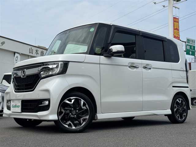 ホンダ Ｎ ＢＯＸ カスタム G L ターボ ホンダセンシング 千葉県 2020(令2)年 5.4万km プラチナホワイトパール ワンオーナー車/ホンダセンシング /衝突軽減ブレーキ/レーダークルーズコントロール/レーンキープアシスト/純正SDナビ/フルセグTV/Bluetooth/バックカメラ/両側電動スライドドア/ハーフレザーシート/シートヒーター /保証書・取説/スペアキー