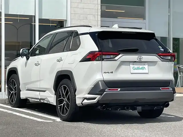 トヨタ ＲＡＶ４ G Zパッケージ 宮崎県 2019(平31)年 5.3万km ホワイトパールクリスタルシャイン 純正SDナビ/（CD/DVD/AM/FM/BT/USB/HDMI)/フルセグTV/バックカメラ/ステアリングスイッチ/レーダークルーズコントロール/D席パワーシート/D席/N席シートヒーター/ステアリングヒーター/パワーバックドア /レザーシート/デジタルインナーミラー/ドライブレコーダー/モデリスタエアロ/ビルトインETC