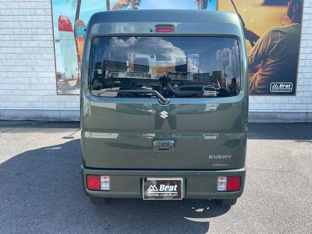スズキ エブリイ JOINターボ 宮崎県 2024(令6)年 1.6万km クールカーキPM ATOTOディスプレイオーディオ　/USB充電ポート　/シートヒーター　/ETC　/ドラレコ　/コーナーセンサー　/ブレーキサポート　/アイストップ　/レーンキープ　/スマートキー　/プッシュボタン　/純正フロアマット