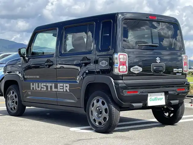 スズキ ハスラー HYBRID G 佐賀県 2024(令6)年 0.5万km ブルーイッシュブラックパール3 タフスタイルデカールセット/純正9インチメモリーナビゲーション/・フルセグTV/CD/DVD/USB/Bluetooth/全方位モニター/ビルトインETC/DN席シートヒーター/ISOFIX対応/ステアリングリモコン/純正LEDヘッドライト/オートマチックハイビーム/新車保証書/取扱説明書/スズキセーフティサポート/・アダプディブクルーズコントロール/・デュアルカメラブレーキサポート/・車線逸脱警報機能/・パーキングセンサー