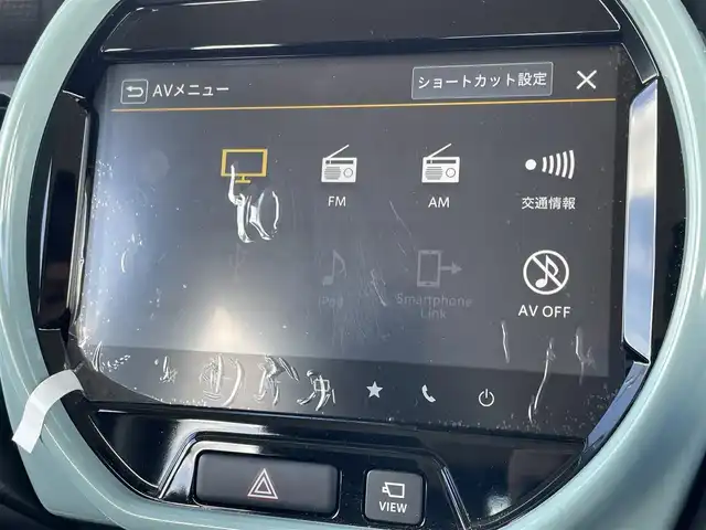 スズキ ハスラー HYBRID G 佐賀県 2024(令6)年 0.5万km ブルーイッシュブラックパール3 タフスタイルデカールセット/純正9インチメモリーナビゲーション/・フルセグTV/CD/DVD/USB/Bluetooth/全方位モニター/ビルトインETC/DN席シートヒーター/ISOFIX対応/ステアリングリモコン/純正LEDヘッドライト/オートマチックハイビーム/新車保証書/取扱説明書/スズキセーフティサポート/・アダプディブクルーズコントロール/・デュアルカメラブレーキサポート/・車線逸脱警報機能/・パーキングセンサー