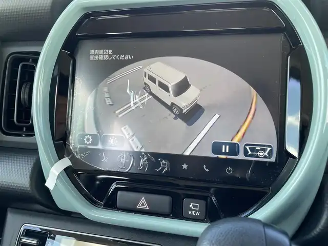 スズキ ハスラー HYBRID G 佐賀県 2024(令6)年 0.5万km ブルーイッシュブラックパール3 タフスタイルデカールセット/純正9インチメモリーナビゲーション/・フルセグTV/CD/DVD/USB/Bluetooth/全方位モニター/ビルトインETC/DN席シートヒーター/ISOFIX対応/ステアリングリモコン/純正LEDヘッドライト/オートマチックハイビーム/新車保証書/取扱説明書/スズキセーフティサポート/・アダプディブクルーズコントロール/・デュアルカメラブレーキサポート/・車線逸脱警報機能/・パーキングセンサー