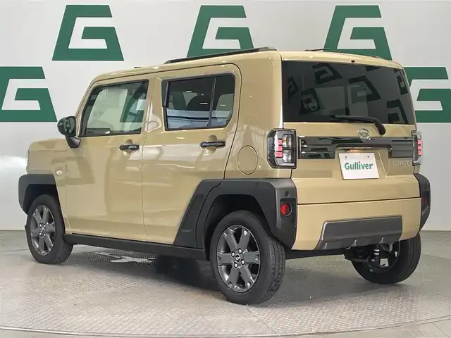 ダイハツ タフト G ダーククロムベンチャー 鹿児島県 2022(令4)年 0.9万km サンドベージュメタリック 純正メモリナビ　/・フルセグＴＶ　/・ＡＭ／ＦＭ　/バックカメラ　/ガラスルーフ　/ドラレコ　/前席シートヒーター　/ＬＥＤヘッドライト　/車線逸脱警報　/純正アルミ　/スマートキー　/プッシュスタート　/オートマチックハイビーム