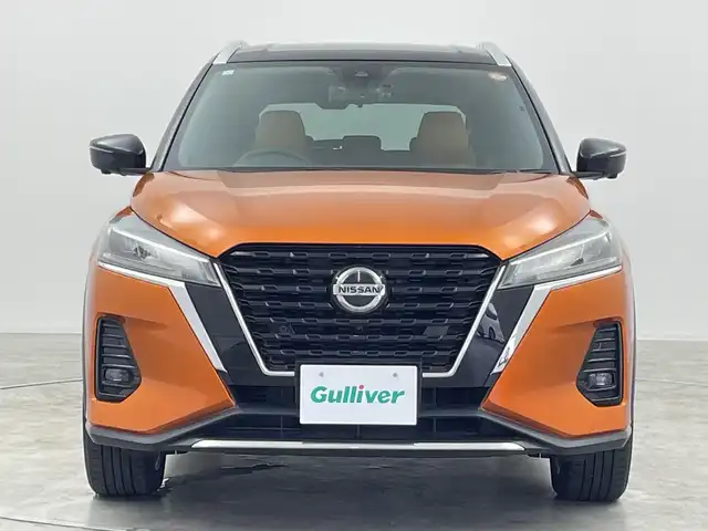日産 キックス X ツートーンインテリアED 群馬県 2021(令3)年 4万km プレミアムホライズンオレンジ/ピュアブラック 2トーン 純正９型ナビ　全周囲カメラ　デジタルインナーミラー　アダプティブクルーズコントロール　レーンキープアシスト　衝突被害軽減ブレーキ　オートマチックハイビーム　シートヒーター　ドライブレコーダー　禁煙車