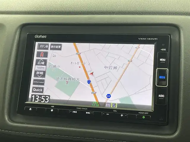 ホンダ ヴェゼル ハイブリッド Z ホンダセンシング 埼玉県 2018(平30)年 4.5万km ミッドナイトブルービームM ホンダセンシング　純正７インチナビ　フルセグＴＶ　Ｂｌｕｅｔｏｏｔｈ　バックカメラ　ブラックハーフレザーシート　前席シートヒーター　革巻きステアリング　パドルシフト　ビルトインＥＴＣ　ドラレコ