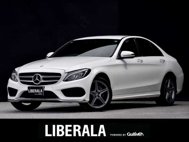メルセデス・ベンツ Ｃ２２０ｄ アバンギャルド　AMGライン 和歌山県 2015(平27)年 5.8万km ポーラホワイト レザーエクスクルーシブパッケージ/レーダーセーフティ/キーレスゴー/アンビエントライト/エアサス/パドルシフト/LEDライト/黒革/シートヒーター/HUD/オートテールゲート/ナビ/バックカメラ/TV/BTオーディオ/パワーシート/シートヒーター/ETC