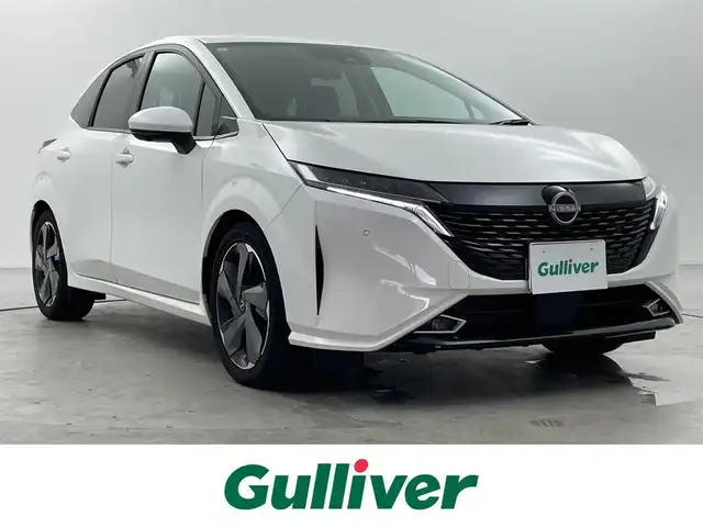 日産 オーラ G レザーエディション 福井県 2021(令3)年 2.7万km ピュアホワイトパール 純正ナビゲーション/【AM/FM/Bluetooth/フルセグTV/HDMI】/アラウンドビューモニター/ビルトインETC2.0/プロパイロット/・衝突軽減ブレーキ/・クルーズコントロール（追従有）/・車線逸脱警報機能/・レーンキープアシスト/インテリジェントルームミラー/BOSEスピーカー/プッシュスタート/スマートキー/スペアキー/オートライト/LEDヘッドライド/取扱説明書/新車時保証書
