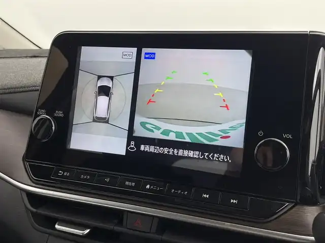日産 オーラ G レザーエディション 福井県 2021(令3)年 2.7万km ピュアホワイトパール 純正ナビゲーション/【AM/FM/Bluetooth/フルセグTV/HDMI】/アラウンドビューモニター/ビルトインETC2.0/プロパイロット/・衝突軽減ブレーキ/・クルーズコントロール（追従有）/・車線逸脱警報機能/・レーンキープアシスト/インテリジェントルームミラー/BOSEスピーカー/プッシュスタート/スマートキー/スペアキー/オートライト/LEDヘッドライド/取扱説明書/新車時保証書