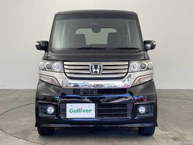 ホンダ Ｎ ＢＯＸ カスタム G ターボパッケージ 兵庫県 2013(平25)年 7.1万km クリスタルブラックパール ・Lパッケージ/・ターボパッケージ/・クルーズコントロール/・パドルシフト/・純正15インチアルミホイール/・社外7ナビ（AVIC-RZ900）CD/DVD/SD/フルセグ/BT/・バックカメラ/・ETC/・両側パワースライドドア/・本革巻きステアリング/・HIDヘッドライト/・オートライト/・フォグランプ/・スマートキー/・プッシュスタート/・純正フロアマット/・ドアバイザー/・横滑り防止装置/・アイドリングストップ