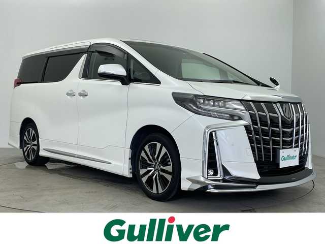 トヨタ アルファード S Cパッケージ 鹿児島県 2022(令4)年 4.1万km ホワイトパールクリスタルシャイン 純正ディスプレイオーディオ/（Bluetooth/USB)/サンルーフ/モデリスタエアロ/純正フリップダウンモニター/デジタルインナーミラー/ブラインドスポットモニター/バックカメラ/セーフティセンス/・プリクラッシュセーフティ/・ロードサインアシスト/・レーダークルーズコントロール/・レーントレーシングアシスト/・アダクティブハイビームシステム/3眼LEDヘッドライト/パワーバックドア/スマートキー/ビルトインETC2.0/前後ドライブレコーダー/黒レザーシート/前席パワーシート/前席シートヒーター/前席エアシート/ステアリングヒーター/カーテンエアバッグ/横滑り防止機能/純正18インチアルミホイール