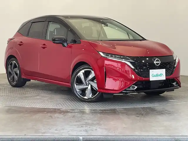 日産 オーラ G レザーエディション 栃木県 2022(令4)年 2万km ガーネットレッド/スーパーブラック 2トーン 純正９インチナビ/　（CD/DVD/フルセグTV/Bluetooth/USB）/アラウンドビューモニター/ＢＯＳＥサウンド　/プロパイロット　/エマージェンシーブレーキ/ビルトインＥＴＣ２．０　/三眼ＬＥＤヘッドライト　/デジタルインナーミラー　/ドライブレコーダー　/純正17インチAW