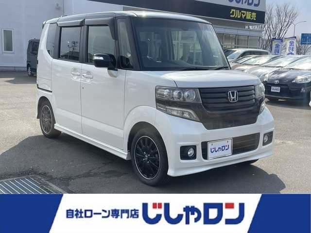 ホンダ Ｎ ＢＯＸ カスタム ターボ SSパッケージ 宮城県 2014(平26)年 9.2万km プレミアムホワイトパール (株)IDOMが運営する【じしゃロン仙台店】の自社ローン専用車両になりますこちらは現金またはオートローンご利用時の価格です。自社ローンご希望の方は別途その旨お申付け下さい/両側パワースライドドア/SDナビ/フルセグ/Bluetooth/バックカメラ/ETC/HIDヘッドライト