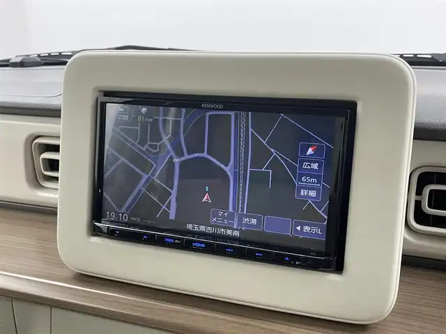 スズキ ラパン S 埼玉県 2018(平30)年 2.3万km アーバンブラウンパールメタリック 純正SDナビ/【CD/DVD/Bluetooth/フルセグ】/バックカメラ/レーダーブレーキサポート/HIDオートヘッドライト/シートヒーター【運転席】/プッシュスタート/スマートキー/ベンチシート