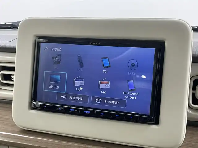 スズキ ラパン S 埼玉県 2018(平30)年 2.3万km アーバンブラウンパールメタリック 純正SDナビ/【CD/DVD/Bluetooth/フルセグ】/バックカメラ/レーダーブレーキサポート/HIDオートヘッドライト/シートヒーター【運転席】/プッシュスタート/スマートキー/ベンチシート