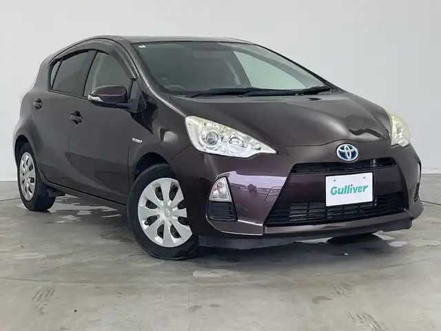 トヨタ アクア G 新潟県 2014(平26)年 6.4万km ディープアメジストマイカメタリック 純正メモリナビ【NSZT-W62G】/　フルセグTV/Bluetooth/CD/DVD/バックモニター/ETC/横滑り防止装置/ステアリングスイッチ/禁煙車