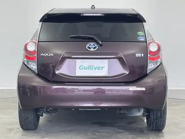 トヨタ アクア G 新潟県 2014(平26)年 6.4万km ディープアメジストマイカメタリック 純正メモリナビ【NSZT-W62G】/　フルセグTV/Bluetooth/CD/DVD/バックモニター/ETC/横滑り防止装置/ステアリングスイッチ/禁煙車