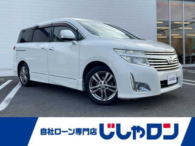 日産 エルグランド 250ハイウェイスター 熊本県 2012(平24)年 10.3万km ブリリアントホワイトパール (株)IDOMが運営する【じしゃロン熊本店】の自社ローン専用車両になりますこちらは現金またはオートローンご利用時の価格です。自社ローンご希望の方は別途その旨お申付け下さい/アルパインナビ（ＣＤ ＤＶＤ フルセグ BT）　/フロントカメラ　/片側パワースライドドア　/ビルトインETC　/ハーフレザーシート　/W＋サイドエアバッグ　/オートライト　/プッシュスタート　/スマートキー