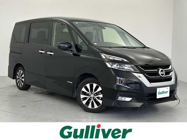 日産 セレナ ハイウェイスターVセレクションⅡ 愛知県 2019(平31)年 4.9万km ダイヤモンドブラック エマージェンシーブレーキ/プロパイロット/インテリジェントクルーズコントロール/ハンスフリー両側パワースライドドア/純正SDナビ/地デジTV/【BD/DVD/CD再生機能　Bluetooth接続】/アラウンドビューモニター/フリップダウンモニター/ドライブレコーダー（DJ4-D）/革巻きステアリング/ステアリングスイッチ/ETC/LEDヘッドライト/フォグライト/ウインカーミラー/コーナーセンサー/純正16インチアルミホイル/サイド/カーテンエアバッグ/インテリジェントキー