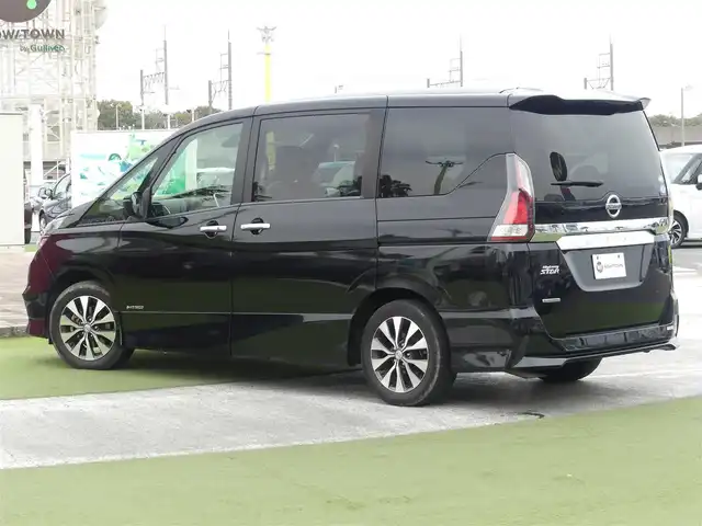 日産 セレナ ハイウェイスターVセレクションⅡ 愛知県 2019(平31)年 4.9万km ダイヤモンドブラック エマージェンシーブレーキ/プロパイロット/インテリジェントクルーズコントロール/ハンスフリー両側パワースライドドア/純正SDナビ/地デジTV/【BD/DVD/CD再生機能　Bluetooth接続】/アラウンドビューモニター/フリップダウンモニター/ドライブレコーダー（DJ4-D）/革巻きステアリング/ステアリングスイッチ/ETC/LEDヘッドライト/フォグライト/ウインカーミラー/コーナーセンサー/純正16インチアルミホイル/サイド/カーテンエアバッグ/インテリジェントキー
