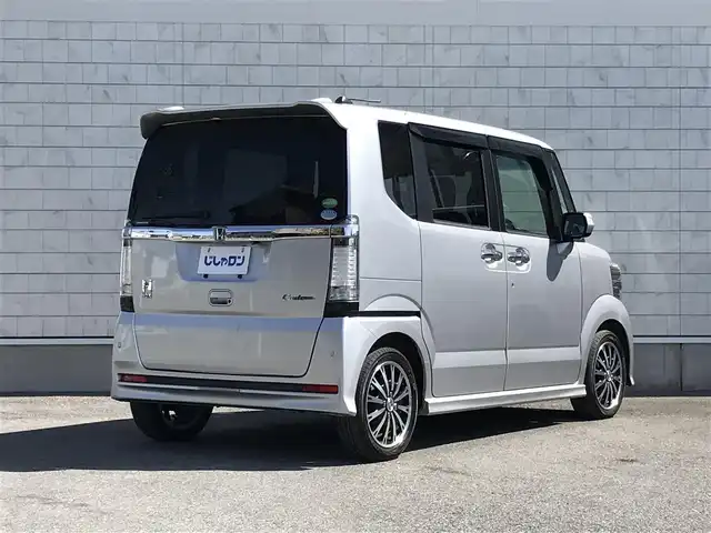 ホンダ Ｎ ＢＯＸ カスタム G ターボ Aパッケージ 栃木県 2014(平26)年 8.5万km カトラリーシルバーM 株)IDOMが運営する【じしゃロン小山店】の自社ローン専用車両になります。こちらは現金またはオートローンご利用時の価格です。自社ローンご希望の方は別途その旨お申付け下さい//禁煙車/ワンオーナー/純正フルセグナビ/（CD/DVD/AM/FMラジオ）/(Bluetooth)/スマートキー/プッシュスタート/バックカメラ/ＥＴＣ/クルーズコントロール/シティブレーキアクティブシステム/コーナーセンサー/両側パワースライドドア/パドルシフト/アイドリングストップ/ステアリングリモコン/電動格納ドアミラー/パワーウインドウ/オートライト