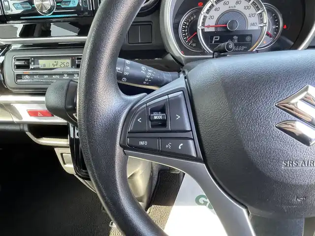 スズキ スペーシア カスタム HYBRID GS 岡山県 2019(令1)年 3.6万km ブルーイッシュブラックパール3 プッシュスタート/片側パワースライド/純正フロアマット/KENWOOD　オーディオ（Bluetooth）/アイドリングストップ/LEDライト/横滑り防止/電動格納ミラー