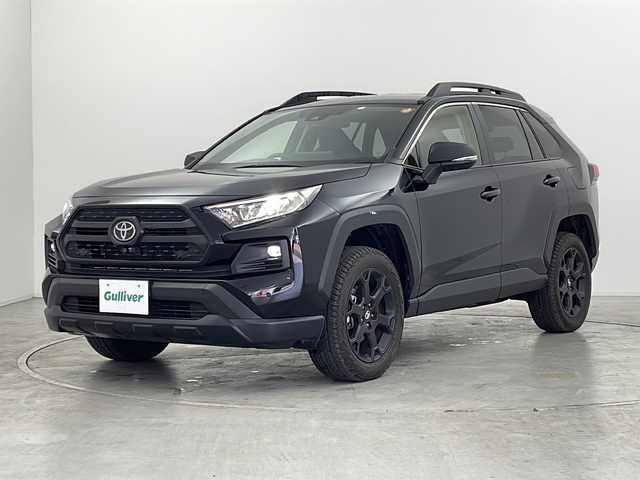 トヨタ ＲＡＶ４ アドベンチャー オフロードPKGⅡ 群馬県 2023(令5)年 1.1万km アティチュードブラックマイカ 純正１０．５型ナビ　全周囲カメラ　電子ミラー　ＬＥＤリヤフォグランプ　寒冷地仕様　レザーシート　シートヒーター／エアシート　ステアリングヒーター　ＢＳＭ　アダプティブクルーズコントロール　禁煙車