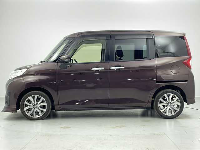 トヨタ ルーミー カスタムG－T 茨城県 2019(令1)年 3.7万km プラムブラウンパールクリスタルシャイン パノラミックビューモニター　フルセグＴＶ　衝突軽減ブレーキ　両側電動スライドドア　ＬＥＤライト　ドライブレコーダー　ビルトインＥＴＣ　スマートキー　コーナーセンサー　クルコン　純正アルミホイール