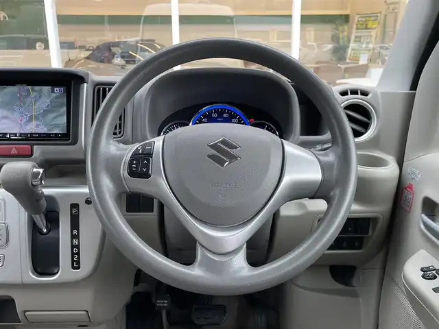 スズキ エブリィ ワゴン PZターボ スペシャル ハイルーフ 愛媛県 2015(平27)年 6.6万km パールホワイト アルパインナビ（700D）/フルセグTV・Bluetooth・DVD/バックカメラ/ETC/衝突軽減ブレーキ/両側パワースライドドア/電動オートステップ/スマートキー・プッシュスタート/オートライト/LEDヘッドライト/オートエアコン/禁煙車